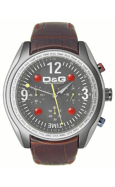 D&g mens watch hot sale leather strap